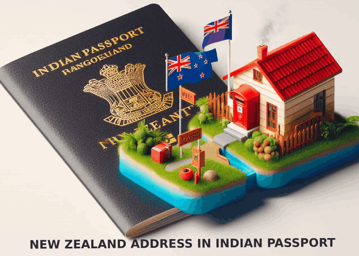 New Zealand Address in Indian Passport