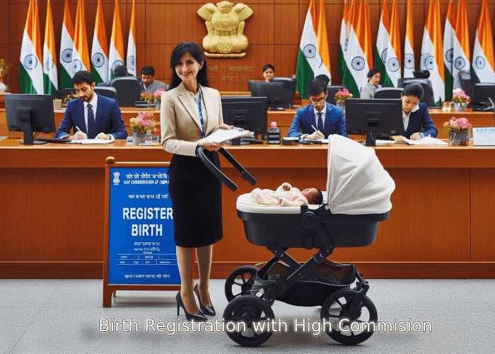 Child Birth Registration with High Commission of India