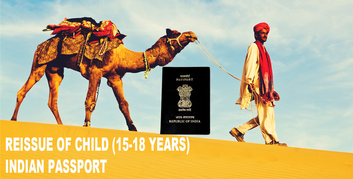 Child 15-18 years renewal of Indian Passport
